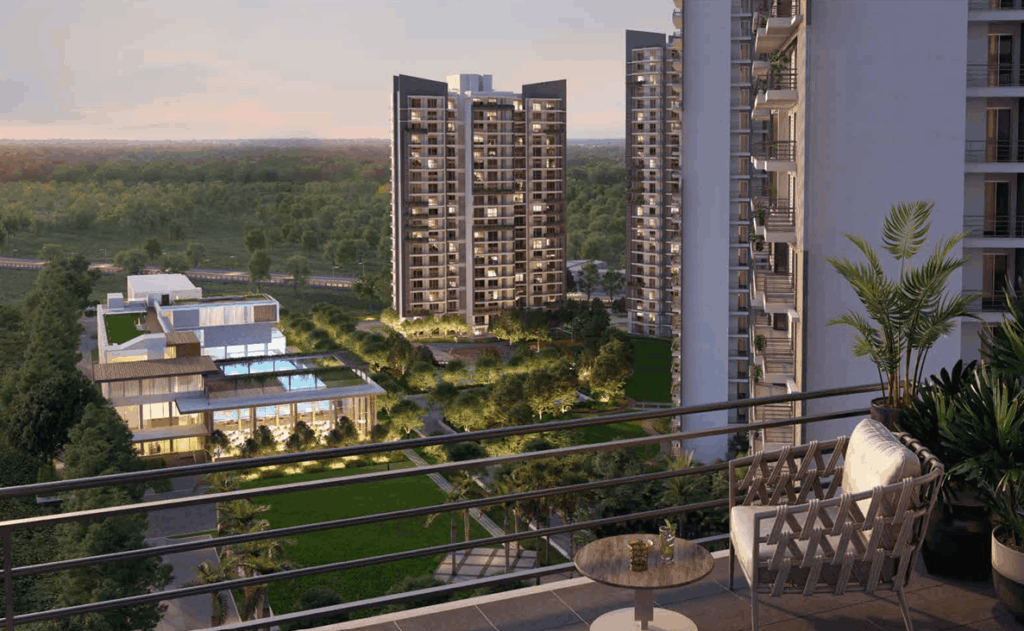 Open green spaces in Godrej Meridien Gurgaon